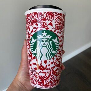 starbucks Christmas Holiday Travel Tumbler Mug